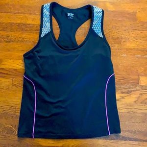 Champion black racerback tank * Large